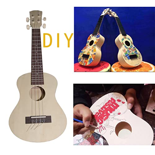 Aochenly Diy Ukulele Kit, Build Your Own Ukulele Concert Ukulele 21Inch 23Inch Basswood Make Your Own Hawaii Ukulele Diy Kit For Beginners/Kids thumb #2