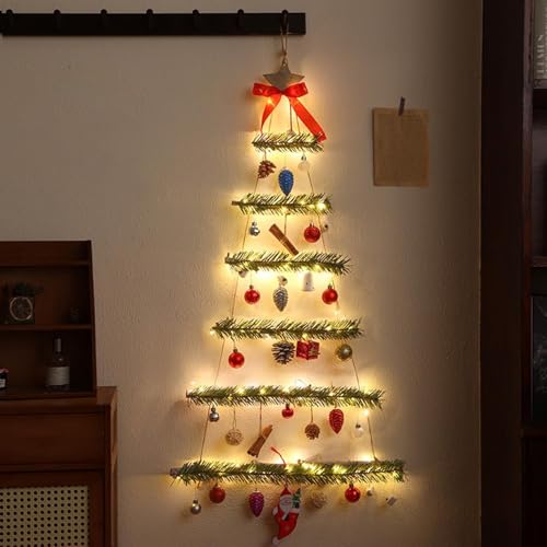 Amazon | ULOVEJOY 壁掛けタイプ クリスマスツリー クリスマスラダー