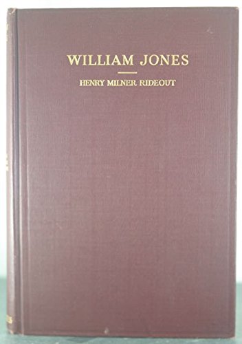 WILLIAM JONES. Indian, Cowboy, American Scholar... B007HE3SRY Book Cover