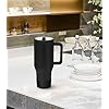 Airboat 2PCS Protective Silicone Boot Bumper for Hydrojug Traveler 40 OZ Tumbler, Water Bottle Bottom Sleeve Cover Accessories for Hydrojug Mug Cup(Black)