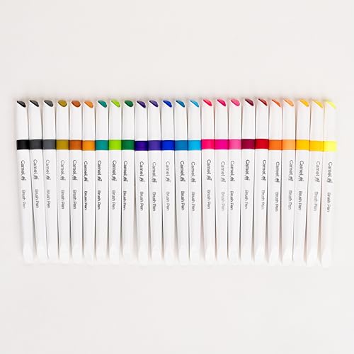 Camlin Kokuyo Brush Pens, 24 Shades (Multicolor) - Image 2