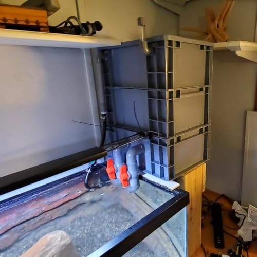Zestaw filtrów do akwarium i stawów – zewnętrzna 3-poziomowa skrzynka filtrująca do obiegu wody, łatwe czyszczenie i montaż, bez pompy i mediów filtrujących