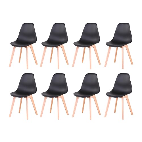 Grandca Home Nordica Silla De Comedor Pack 8 Sillas Comedor Madera Moderna Para Oficina Cocina Negro-8 Sillas Grandca Home Nordica Silla De Comedor Pack 8 Sillas Comedor Madera Moderna Para Oficina Cocina Negro-8 Sillas