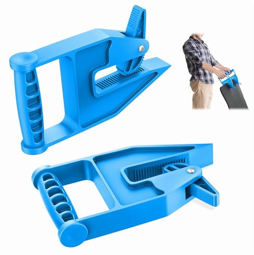 AMUSCHAT 2Pcs/1Pair Horse Stall Mat Mover Tool, Mat Trailer Gripper for Thick Rubber Mat, Stall Carpert, Workbench Mat, Stock Tank Mat, Horse Supplies, Makes Moving Rubber Mats Easier