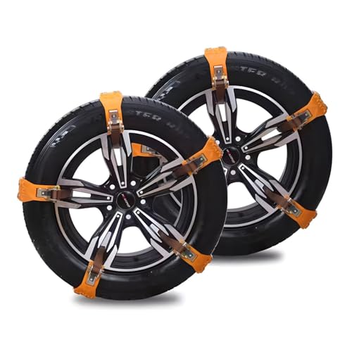 Auto-Schneeketten für Volksw𝐚gen ID.Buzz 2022-,Einfach zu montierende Antiski-Ketten, verschleißfest und langlebig, hochfestes Material, für Schnee- und Schlammstraßen, 10 Stück