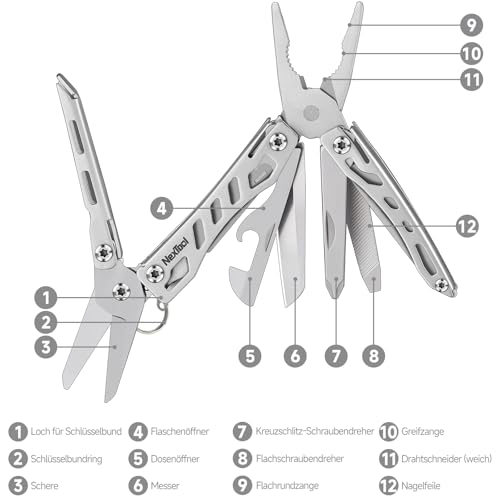 Nextool Mini Multitool 10 in 1 Kompaktes Multifunktionswerkzeug