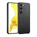 Sisyphy Aramid Fiber Case for Samsung Galaxy S25 5G with Carbon Fiber Texture, Super Slim Protective Cover, Soft Touch Sturdy Durable Case, Snap-on Back Cover Wireless Charging Friendly
