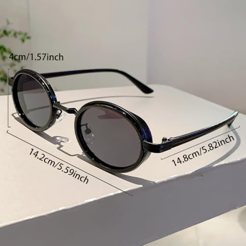 Lunettes de soleil ovales vintage léopard contre l'éblouissement