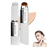 FACELOVE FOUNDATION STICK MIT PINSEL, 2026 FACELOVE VERÄNDERBARES FOUNDATION-DUO MIT LSF 15, FEUCHTIGKEITSSPENDENDER, LANG ANHALTENDER FÜR ALLE...