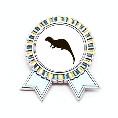 Broche noire animal de mer en métal taille M bijou de vêtement pour customiser veste et manteau