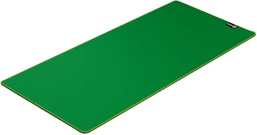 Elgato Green Screen Mouse Mat Extra Large, Chroma Key Green, Smooth Glide, Anti-fray Stitched Edges, Rubber Base, Optical Mouse pad, OBS Hand cam,…