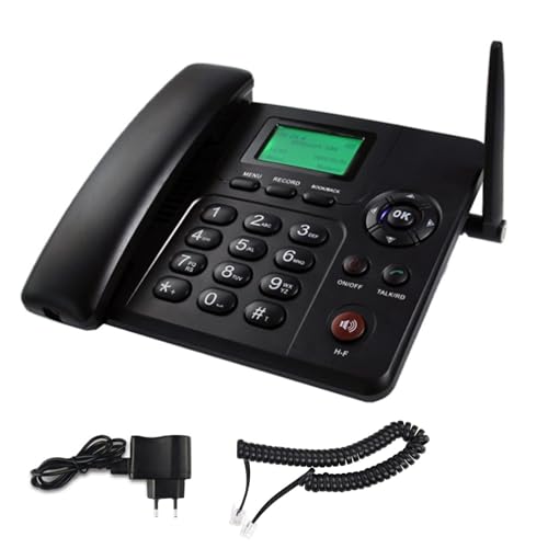 Téléphone de bureau GSM carte SIM sans fil fixe pour maison et bureau