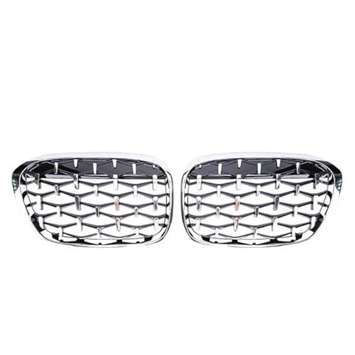 Grille calandre avant météore argentée diamant pour BMW X1 F48 16-19