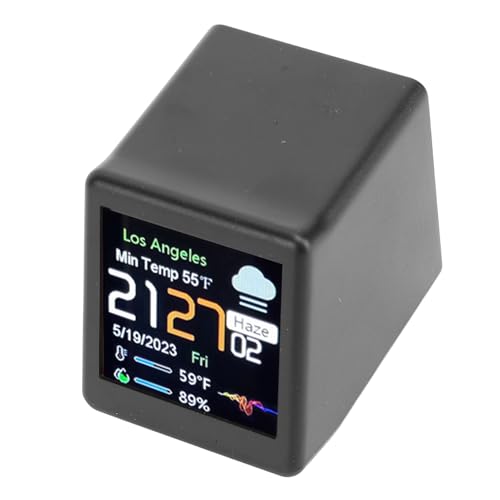 Réveil électronique de bureau avec calendrier de température LCD - 2