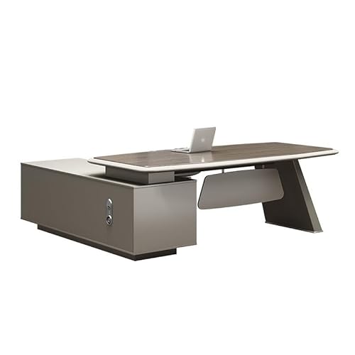 TEESONG コンピューターデスク オフィスデスク ボス オフィスデスク ホームオフィス家具 シンプル モダン エグゼクティブデスク ゼネラルマネージャー オフィスデスク バニティデスク ゲームデスク オフィスデスク(180×88×75cm)