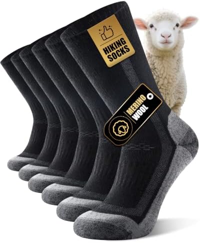 Calcetines Lana Merino Hombre Mujer, Térmicos Invierno, 3/5 Pares