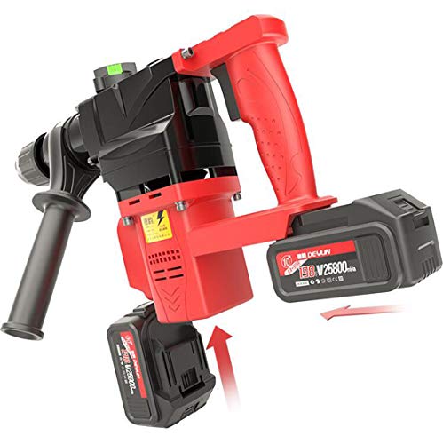 KUANDARYJ Akkuschrauber Akku-Bohrschrauber Akku-Schlagbohrschrauber Profi-Koffer 360 Grad drehbarer Zusatzhandgriff… – Bild 4