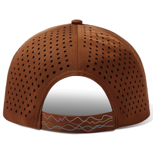 Image of UPF 50+ Performance Water Resistant Baseball Cap Lightweight Breathable Hat Golf Running Boat Hiking for Men Women