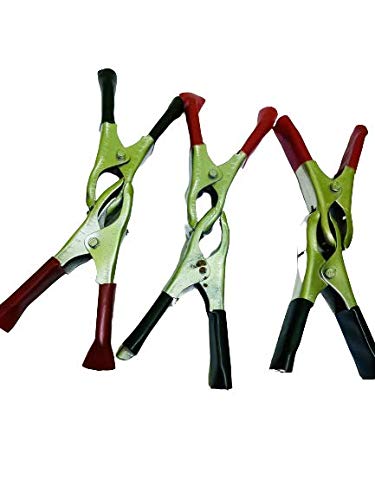 5 Pair 80mm Alligator Clip Set Electrical Battery Clamp Connect 200-Amp