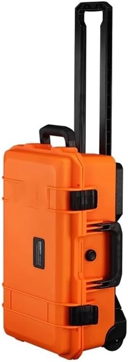 All Purpose Home Tool Kit Household Hardware Tool Box Outdoor Thickened Waterproof Portable Suitcase Multi-functional Electrical Parts Storage Home Repair Tool Kit(Orange)