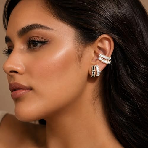 Image of Ear Cuff Set Non Piercing Stackable Clip On Earrings