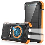 Solar Power Bank - 49800mAh Wireless Portable Phone...