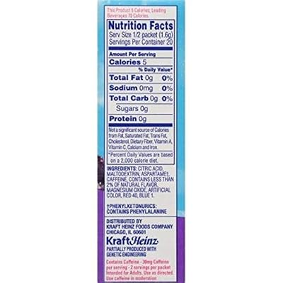 Crystal Light On The Go Energy Grape - Caffeine Energy Releasing, 10-Packet Boxes (Pack of 4)