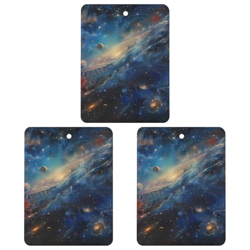 Spaces And Universe - Ambientadores para coche, accesorios para colgar, 3 unidades