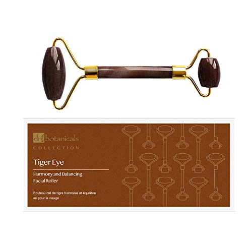 Dr Botanicals Tiger Eye Harmony and Balancing Facial Roller (Gold Metal Handle)