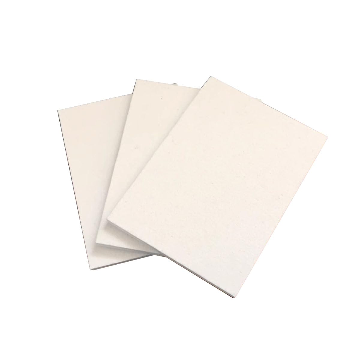 3 Pcs 20x30 cm Ceramic Fiber Board for Wood Stove, Fireplace, Furnace, Forge, Kiln, Pizza Oven - Up to 2300F(Thickness: 0.5cm)