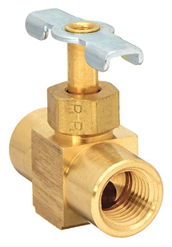 Parker Hannifin NV109P-4 Series NV109 Brass Needle Valve, 1/4