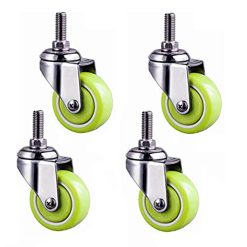 Tige filetée M10x25 roulettes pivotantes résistantes de 2 pouces - 2