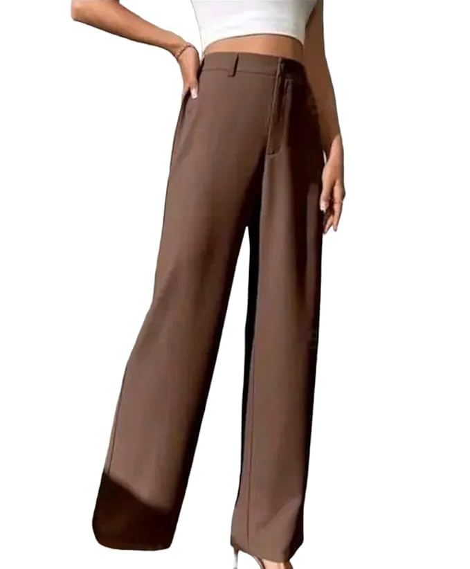 ARYANSH Shoppe Cotton Blend Casual Pant for Women's | Trouser for Womens | Formal Straight Fit | Ankle Length Pant-picture-53