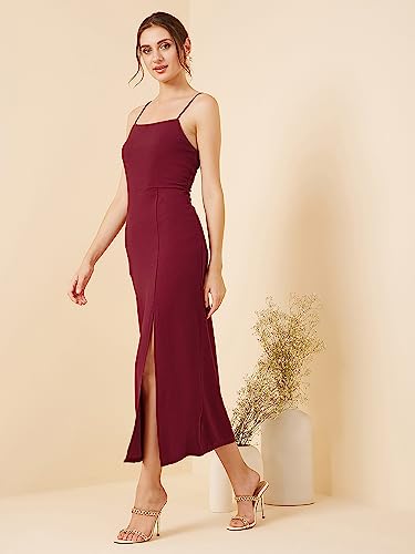 Image of rare Women's Spandex A-Line Midi Casual Dress