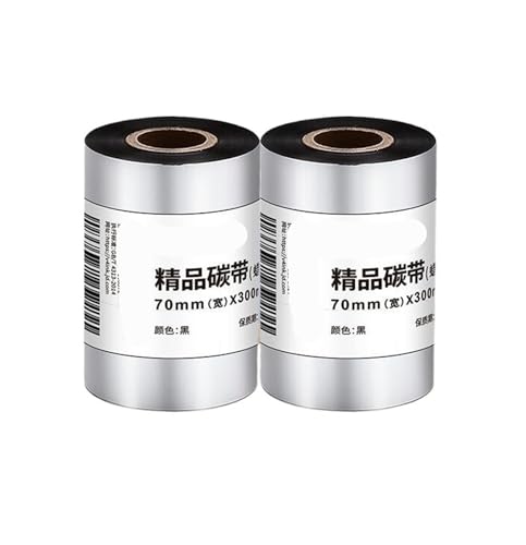 Ruban cire carbone 70mm à transfert thermique net et durable pour étiquettes de colis