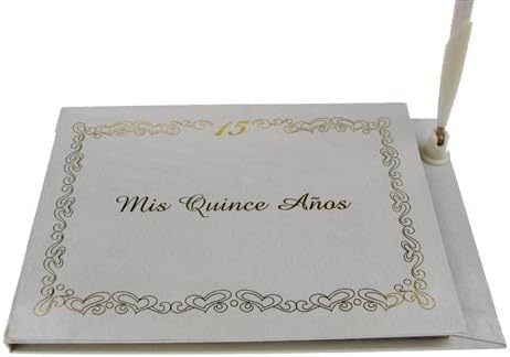 Mis Membrillo Anos Español Dulce 15 Signature Libro de invitados Recepción Recuerdo de fiesta