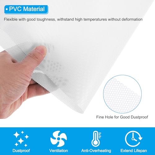 Filtre à poussière pour ventilateur PC en PVC blanc pour protéger vos composants de la surchauffe - 4