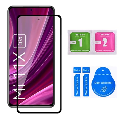 Image of Premium Tempered Glass Screen Protector for Xiaomi Mi 11X /Mi 11X Pro /Poco F3 /Mi 11I - HD Clarity, 9H Hardness, Easy Application