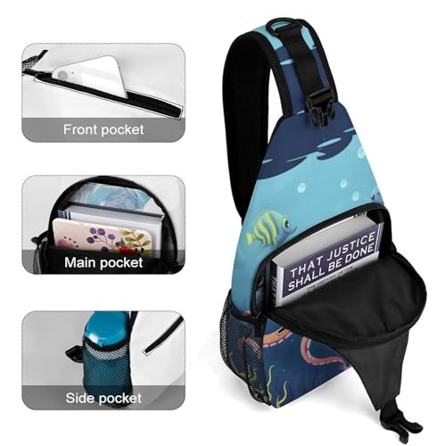 Mochila tipo sling para senderismo y uso casual miniatura 4