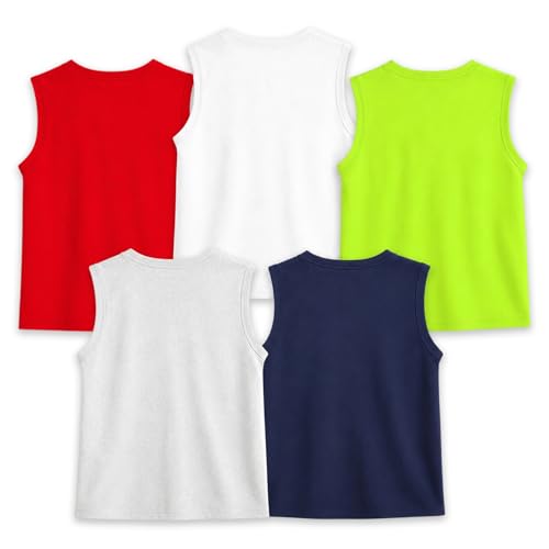 Image of Kuchipoo Boys Regular Fit Sleeveless Cotton T-Shirts