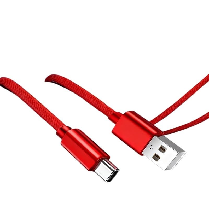 1pcs 3pcs 5pcs 10pcs USB A to Type C Nylon Braided Cable Dast Sync Fast for Type C Mobile(1m 10pcs,Left Bent)