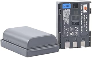 DSTE 2PCS NB-2LH NB-2L (1900mAh/7.4V) Battery Compatible with Canon Optura 500, PowerShot G9, S40, VIXIA HF R11, HV40, DC320, Elura 50, 90, EOS 400D