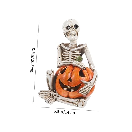 Squelette d'halloween décor de la maison figurine résine unique - 3