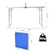 Outsunny Mesa de Ping-Pong Plegable Altura Ajustable en 3 Niveles Multifuncional Mesa...