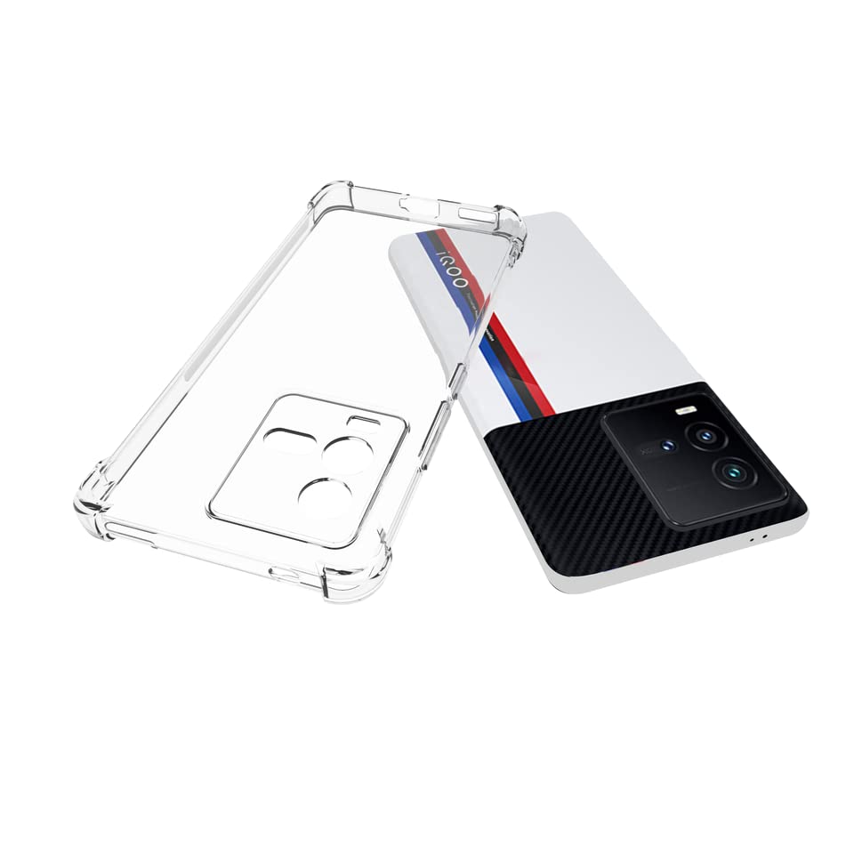 Image of Bumper || Transparent || Edge to Edge Protection Back case Cover for iQOO 11 5G - Transparent