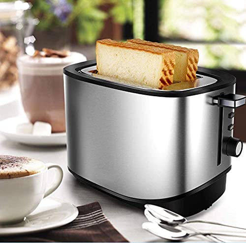 Neu 2-Scheiben-Edelstahl-Toaster zum Frühstück Brot Muffins Backöfen Toaster Brotmaschine – Bild 3