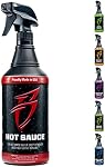 BLING SAUCE WATERSPOT Remover with Wax SEALANTS Black | Hard water spot remover cleans without stripping wax, adds glossy sealants and works on boats, RVs, autos and glass