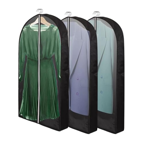 Garment Bags 5 Pcs Non-woven Clothing Dust Cover, Dress Hanging Bag, Coat Suit Cover, Down Jacket Storage Transparent Clothing dust Cover (Color : F, Size : 60 * 150cm)