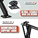 SEAFLO 12V High-Speed Electrical Powered Stabilizing Jack, 4,000 Lbs Static Load Capacity, Heavy-Duty Powder-Coated Steel, Up to 25” Extension, Waterproof Motor, Corrosion-Resistant, 4-Year Warranty