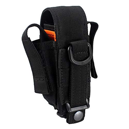 Depring Tool Holster Sheath Universal Multi Pockets Tool Organizer Heavy Duty Construction Molle Pouch (Black) #TOP2